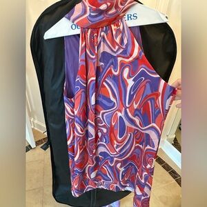 Ramy Brook silk halter dress